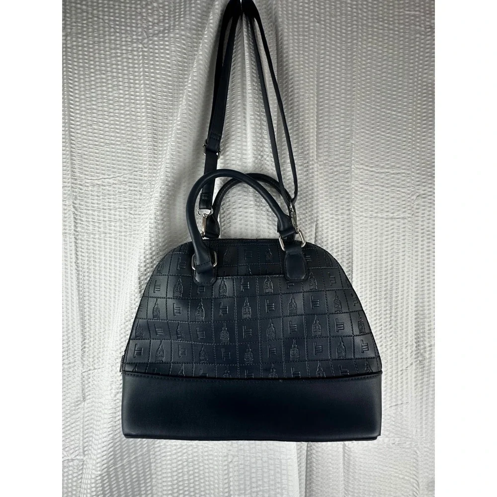 London fog Kate dome satchel‎ Navy Blue